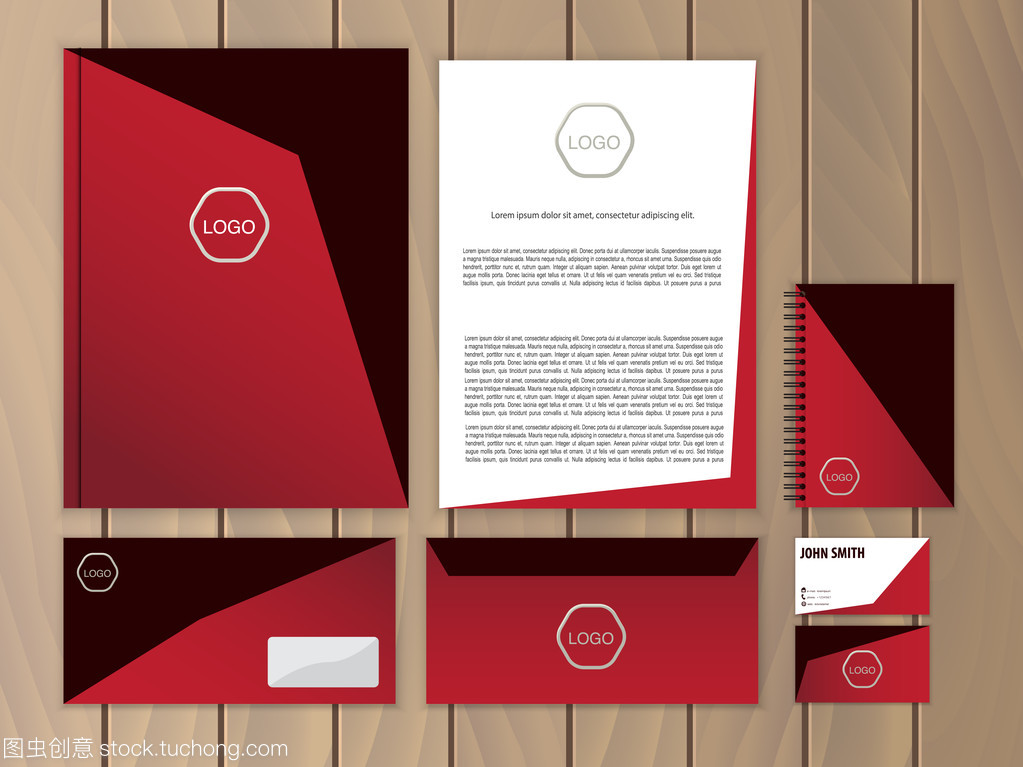 創(chuàng)意的企業(yè)形象 基于矢量信紙設(shè)計模板的綜合解決方案